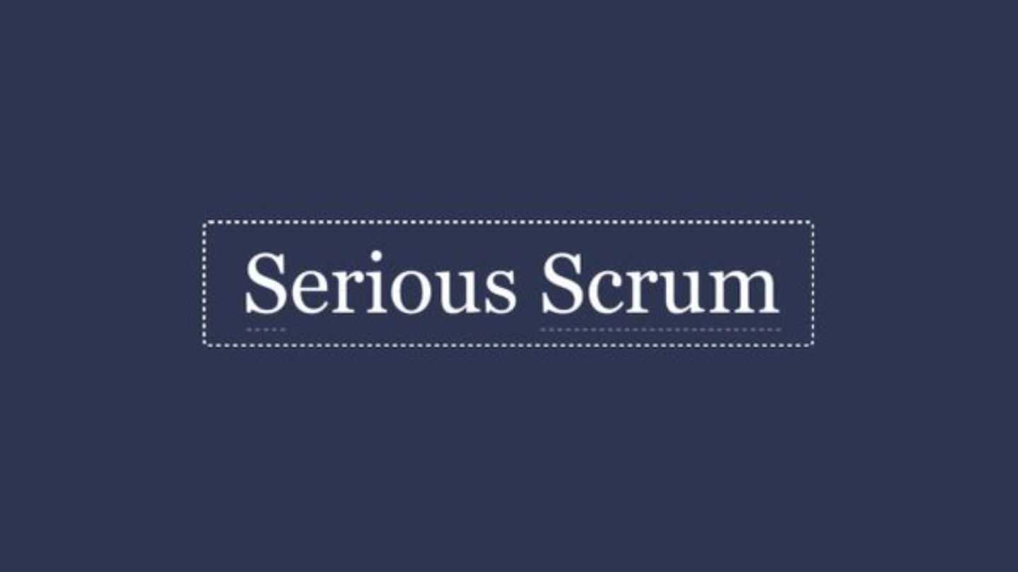 Serious Scrum cover image