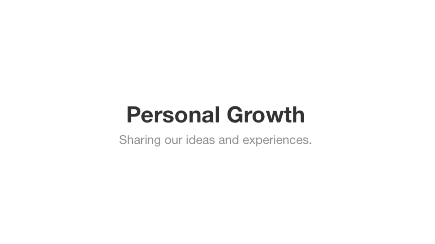 Personal Growth cover image