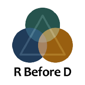 R Before D logo